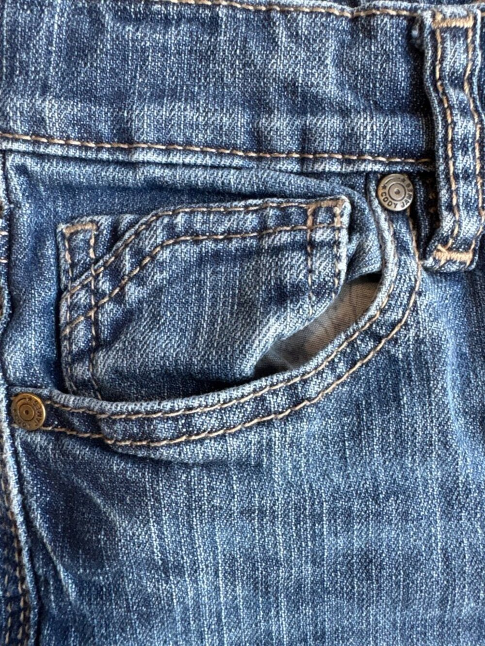 Cody James Youth Straight Leg Blue Denim Jeans 100% Cotton Classic Fit 27” Insea - Picture 7 of 16